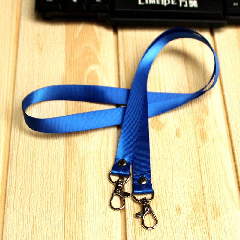 Custom Nylon Lanyards with 2 Metal Lobster Clips