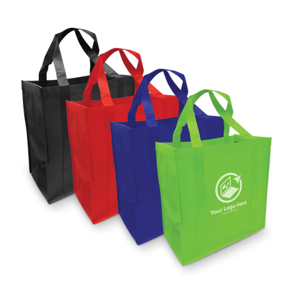 Non-woven Grocery Shopping Bags with Enhanced Handle 15" x 8" x 15"