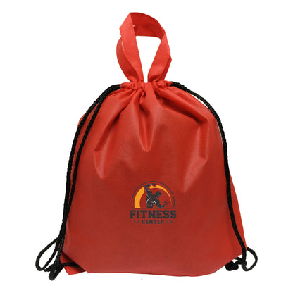 Sportsman Drawstring Backpack with Handle 14.75"W x 17"H - Various Color Options