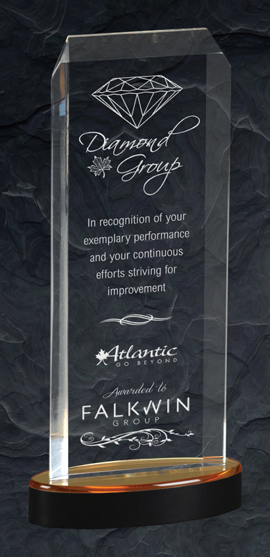 Spectra - Acrylic Award (Available in 3 Colors and Sizes) - Laser Engraving Includes