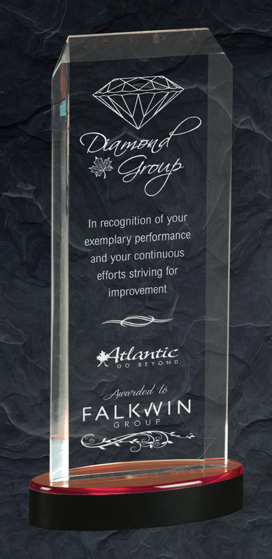 Spectra - Acrylic Award (Available in 3 Colors and Sizes) - Laser Engraving Includes