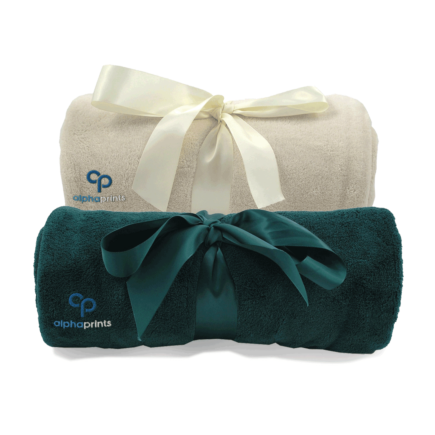 Super-Lux Plush Blanket w/Decoration Wrap - Logo Embroidered