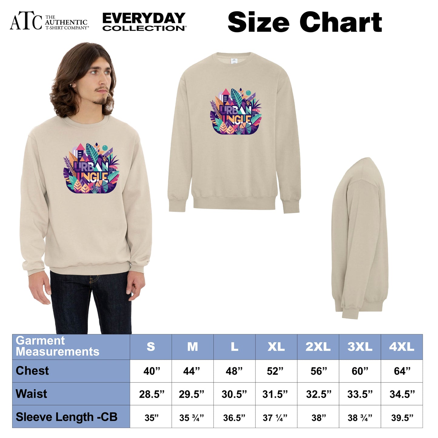 ATC™ EARTH WASH™ TOURBILLON FLEECE CREWNECK SWEATSHIRT