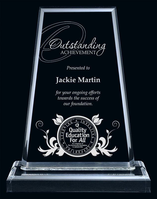 Clear Series - Acrylic Award (Available in 3 different shape styles) - Laser Engraving Includes