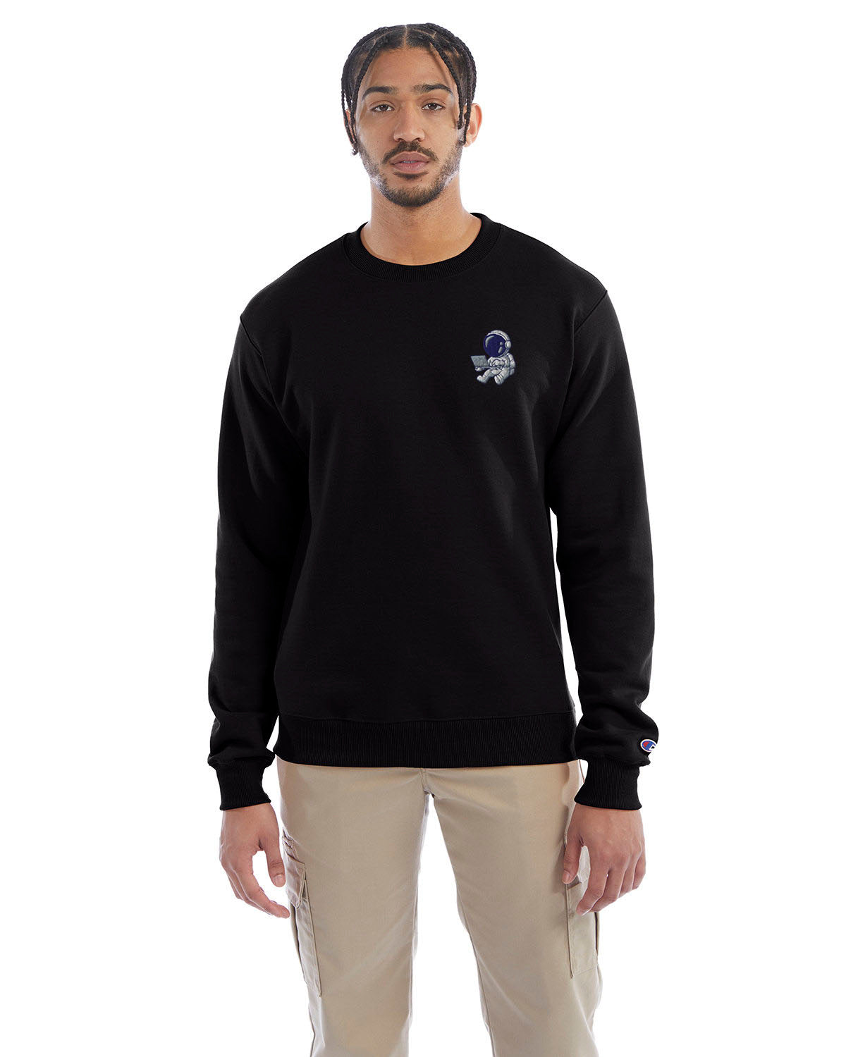 Champion Adult Powerblend® Crewneck Sweatshirt S600 - Embroidered