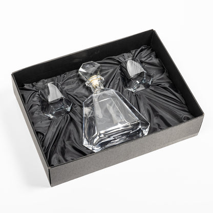 Hartsdale Decanter Set - Deep Etch and Laser Engraving Decorated (Rigid Gift Box Includes)