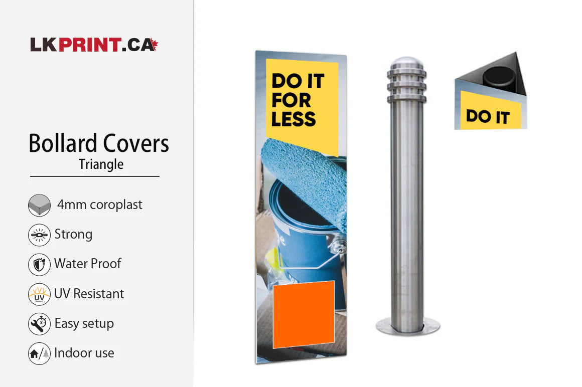 Printed Bollard Cover - 4mm Coroplast