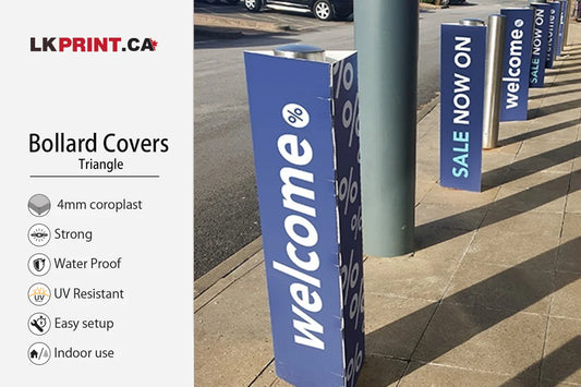 Printed Bollard Cover - 4mm Coroplast