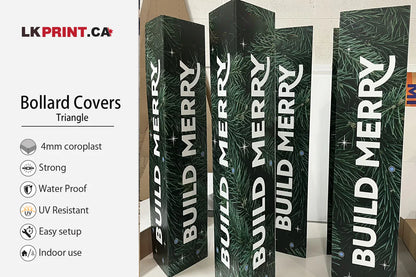 Printed Bollard Cover - 4mm Coroplast