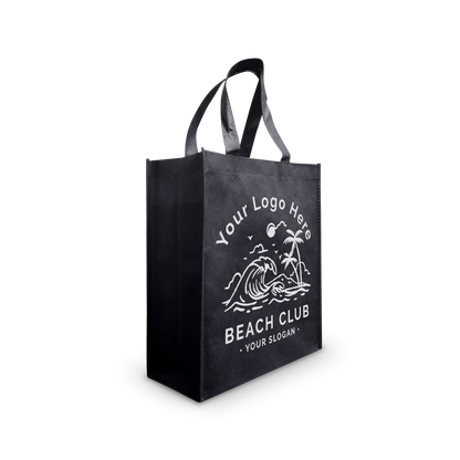 Medium Promotional Non-woven Shopping Bags 80gsm 12"W x 6"D x 14"H