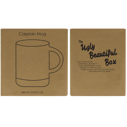 Caspian Ceramic Cork Mug 400 Ml. (13.5 Fl. Oz.) - Single Color or Full Color Printing (Packaging Box Includes)