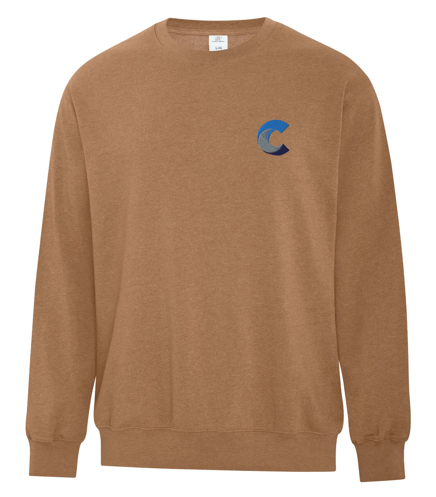 ATC™ EARTH WASH™ TOURBILLON FLEECE CREWNECK SWEATSHIRT - Embroidered