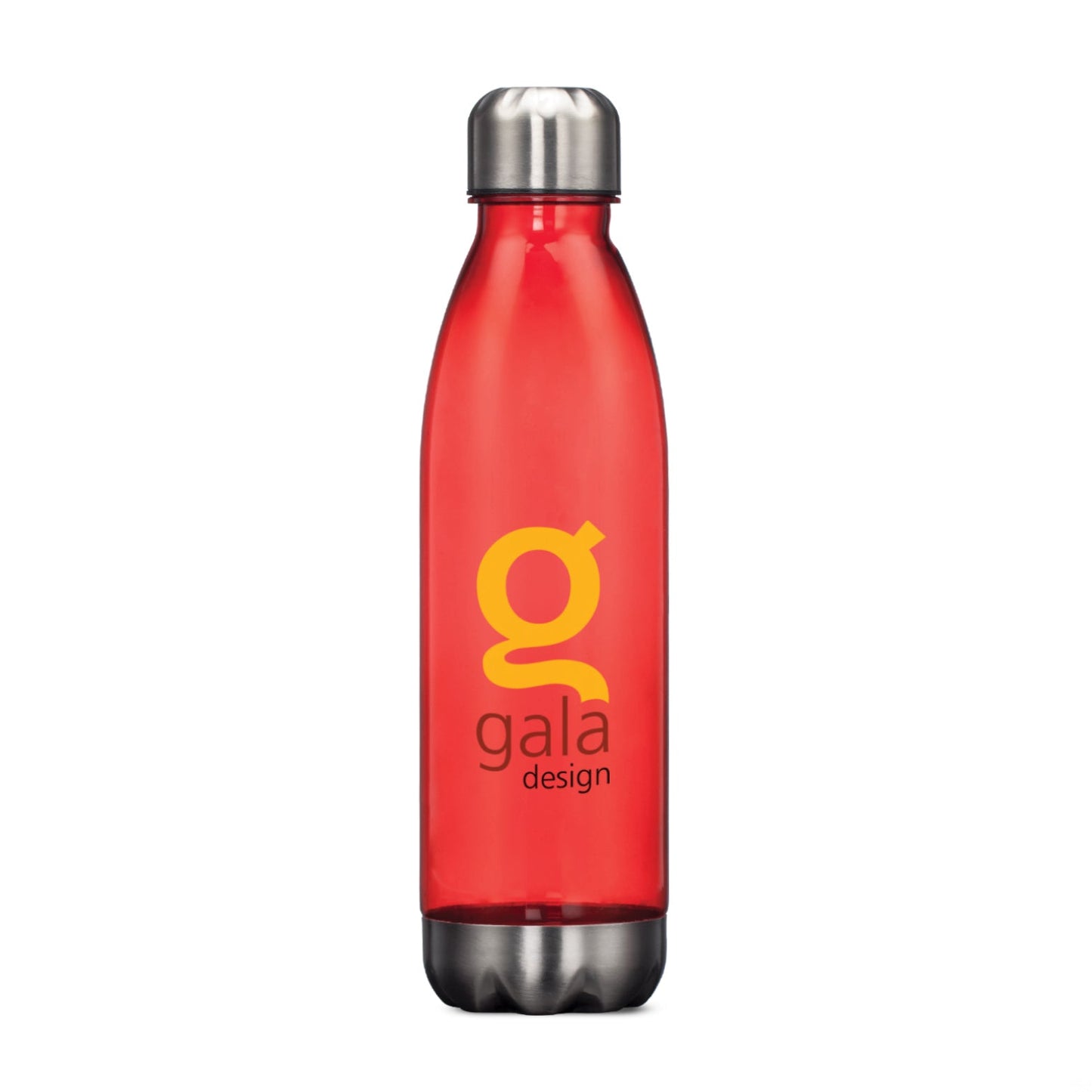 Savasana Translucent AS Water Bottle with Stainless steel Accent Base and Lid 20oz - Single Color or Full Color Printing