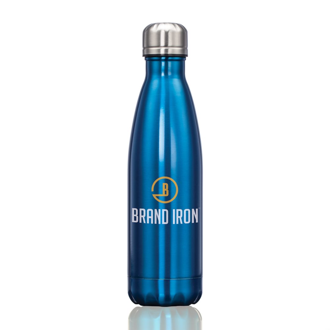 Single wall stainless steel water bottle 17oz - Single Color or Full Color Printing