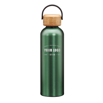 Greenstone Aluminum Water Bottles 24oz - Laser Engraving Logo