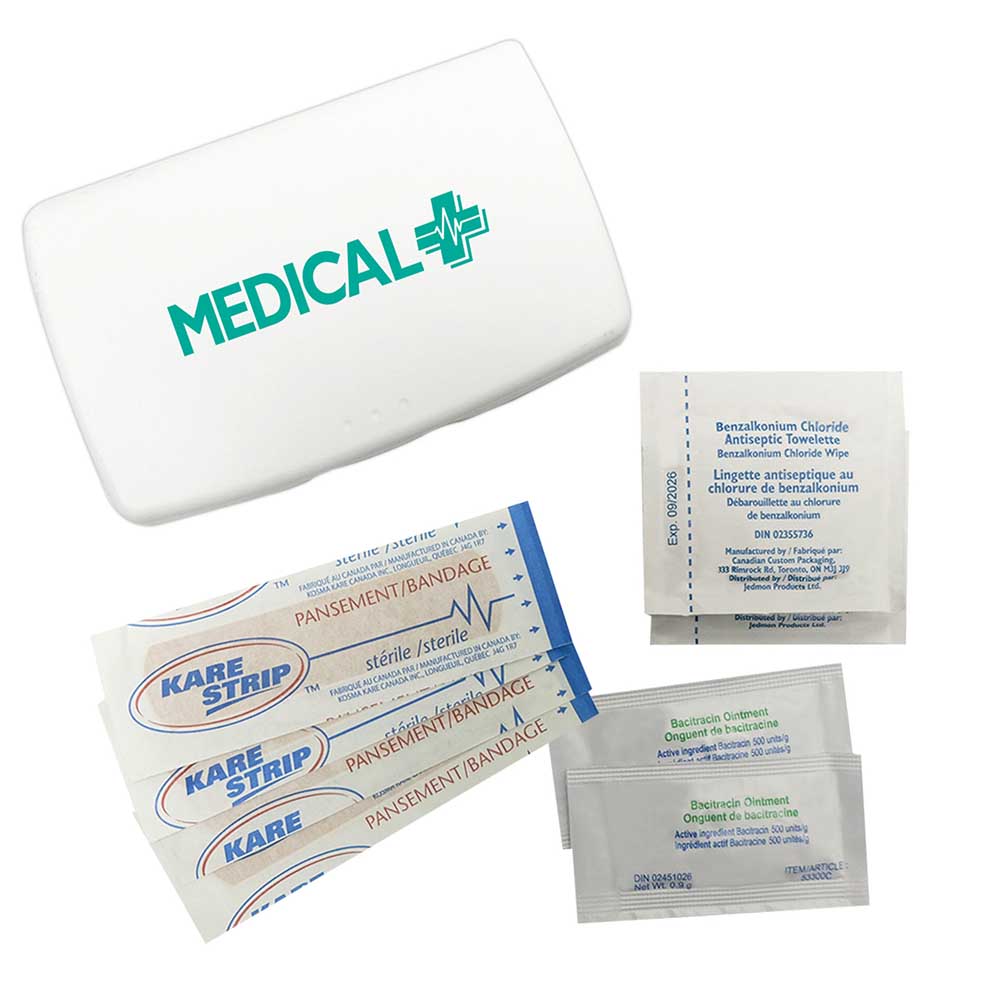 Primary Care™ First Aid Kit - Single Color Pad Printing Logo