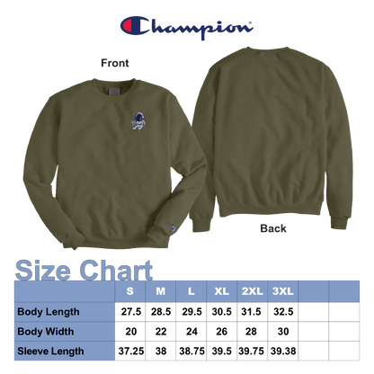 Champion Adult Powerblend® Crewneck Sweatshirt S600 - Embroidered