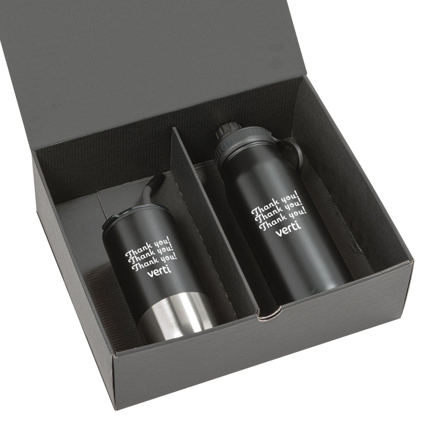 Versatile Tumbler & Bottle Gift Set - Screen Print (Gift Box Includes)