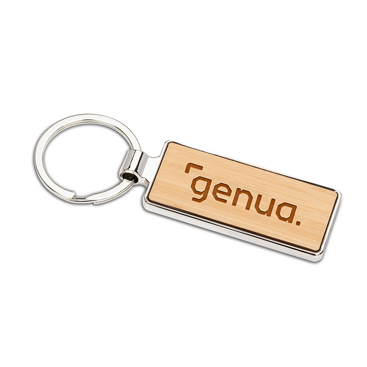 Kerins Rectangle Keychain - Laser Engraved Logo