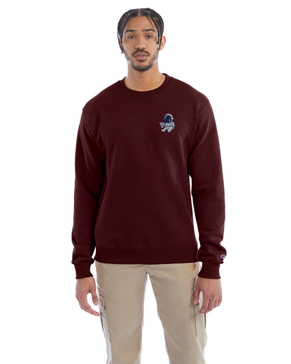 Champion Adult Powerblend® Crewneck Sweatshirt S600 - Embroidered