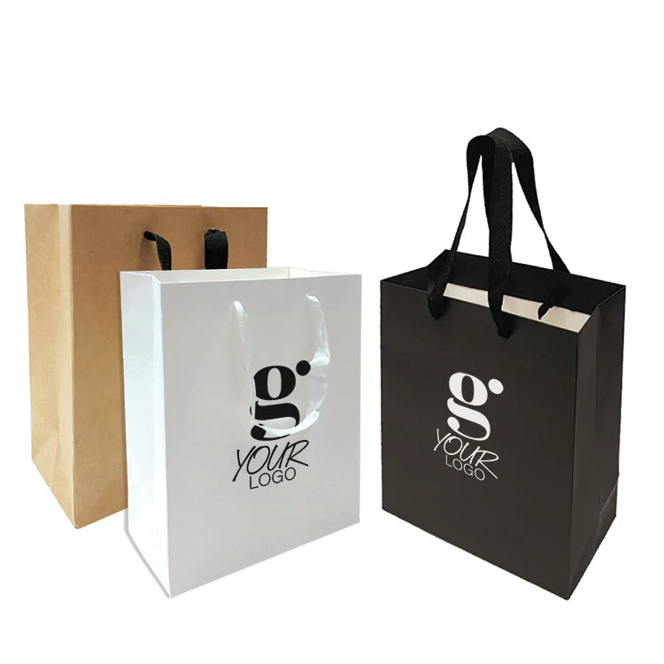 Manhattan Style Heavy Weight Kraft Paper Bags 200gsm - 8"W x 4"D x 10"H