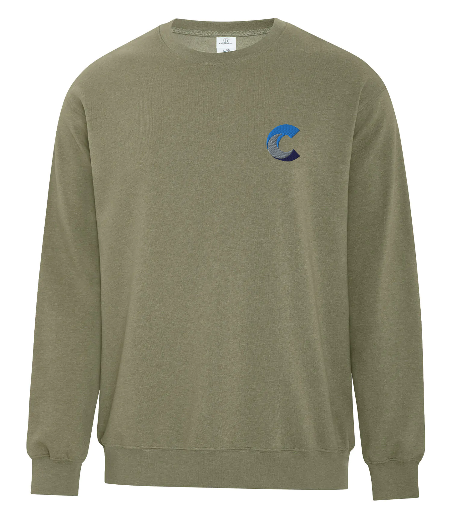 ATC™ EARTH WASH™ TOURBILLON FLEECE CREWNECK SWEATSHIRT - Embroidered