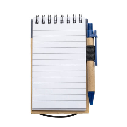 Recycled Flip-up Notepad and Pen Set - Single Color or Full Color Printed