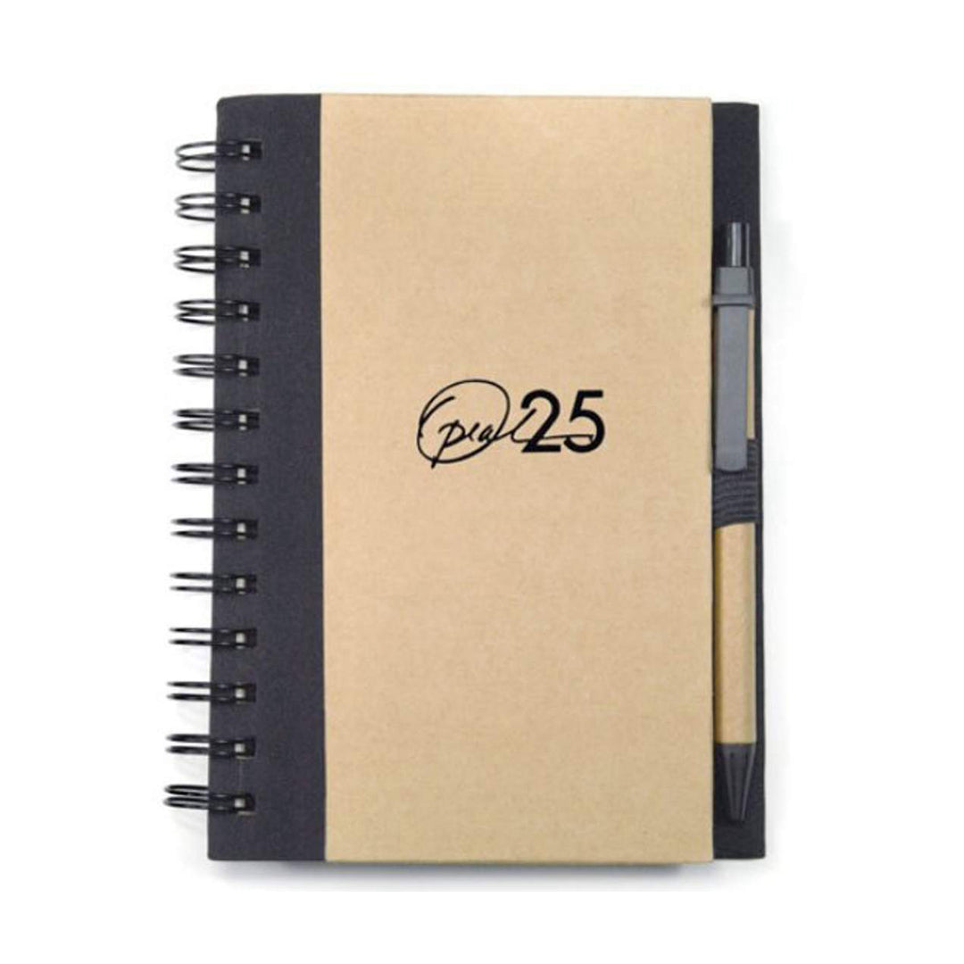 Spiral Bound Notebook & Harvest Pen Set - Single Color or Full Color Printed