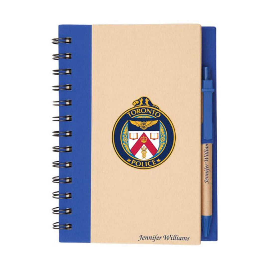 Spiral Bound Notebook & Harvest Pen Set - Single Color or Full Color Printed