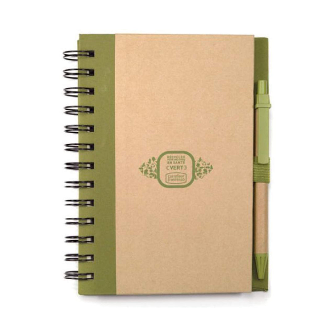 Spiral Bound Notebook & Harvest Pen Set - Single Color or Full Color Printed