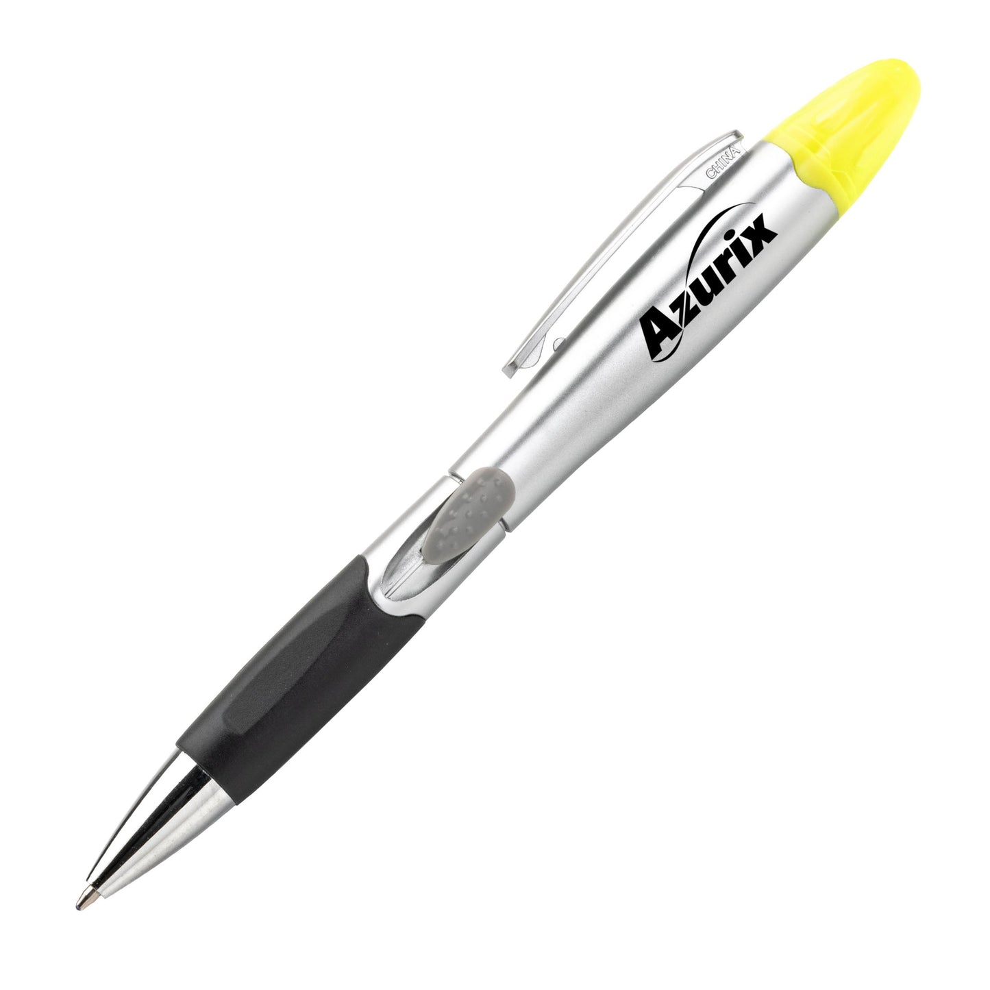 Silver Champion Pen with Highlighter Combo - Single Colour or Full Color Printing