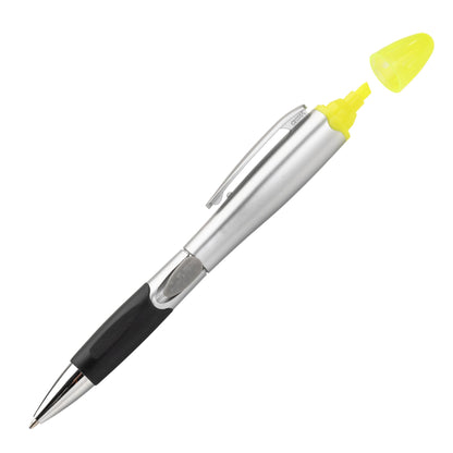 Silver Champion Pen with Highlighter Combo - Single Colour or Full Color Printing