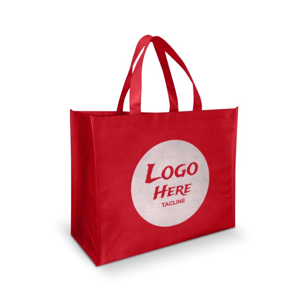 Jumbo Size Promotional Non-woven Bags 80gsm 18"W x 8"D x 14"H