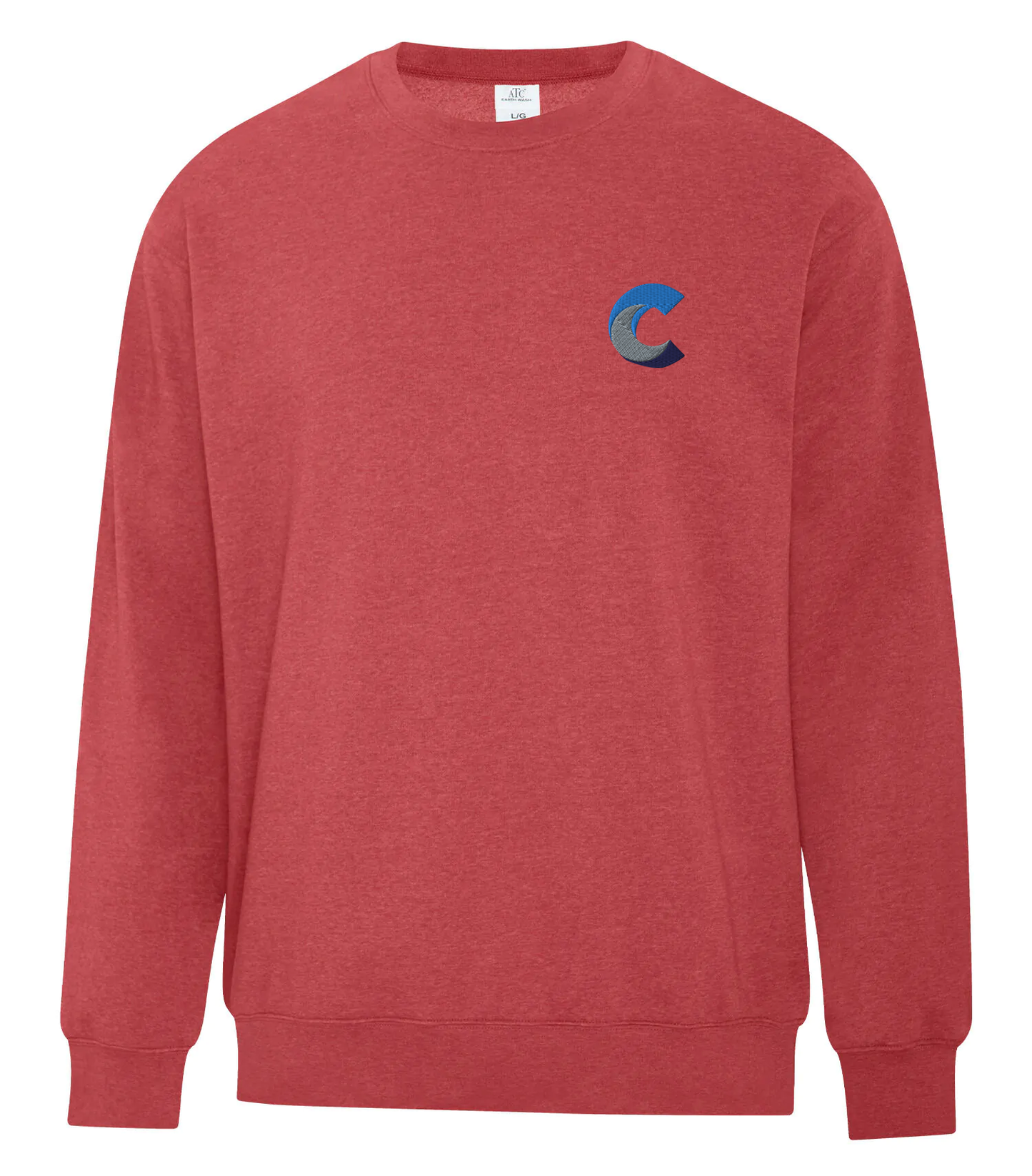 ATC™ EARTH WASH™ TOURBILLON FLEECE CREWNECK SWEATSHIRT - Embroidered