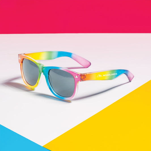 Sandy Banks Rainbow Sunglasses - Single Color Pad Printing Logo