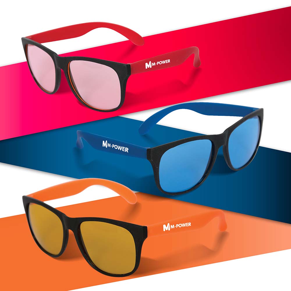 Franca Sunglasses With Tinted Lenses - Single Color Pad Printing Logo