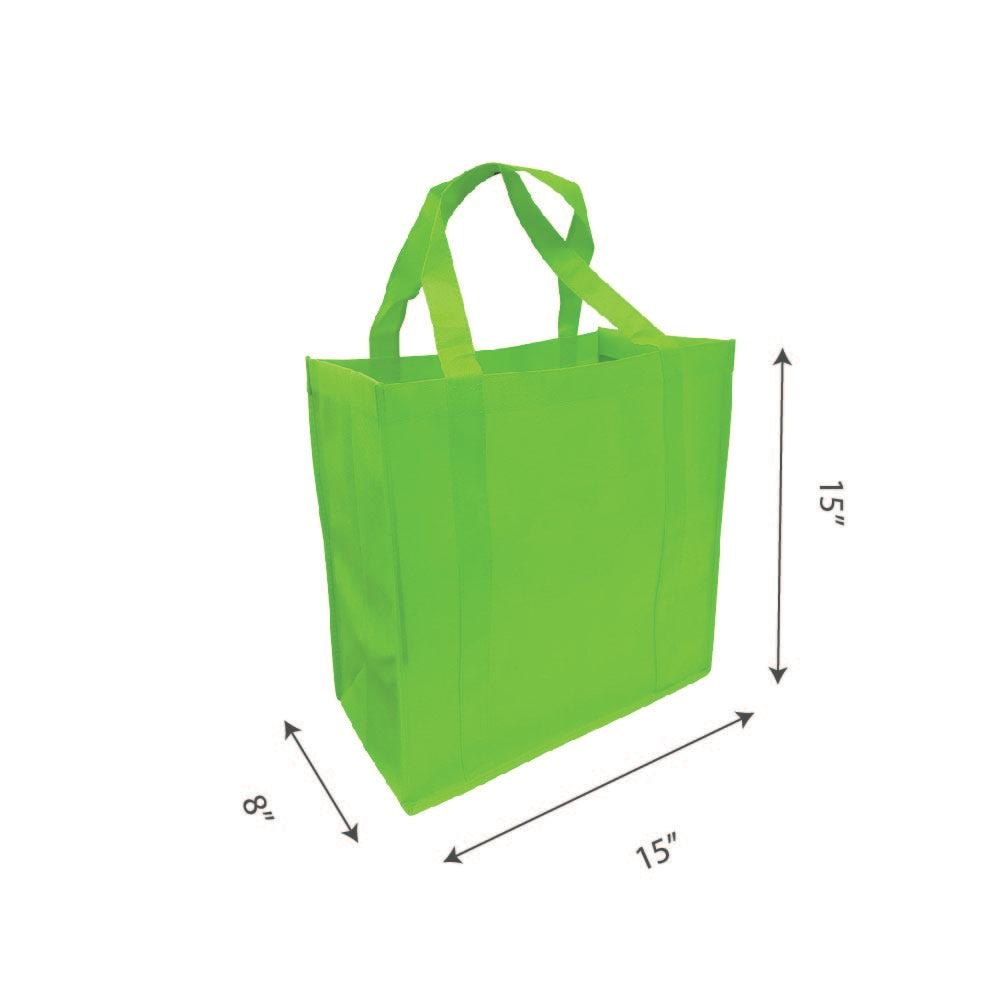 Non-woven Grocery Shopping Bags with Enhanced Handle 15" x 8" x 15"