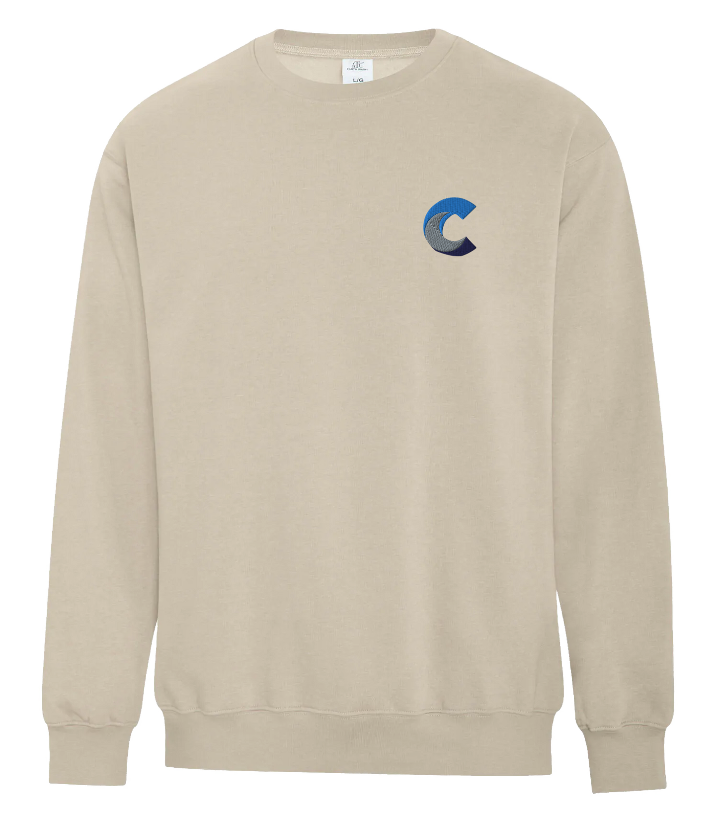 ATC™ EARTH WASH™ TOURBILLON FLEECE CREWNECK SWEATSHIRT - Embroidered