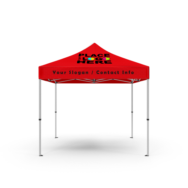 Custom Canopy Tents with Pop up Aluminum Frame - 10ft x 10ft - Full Color Print