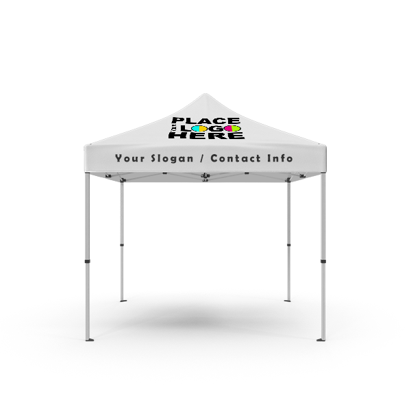 Custom Canopy Tents with Pop up Aluminum Frame - 10ft x 10ft - Full Color Print