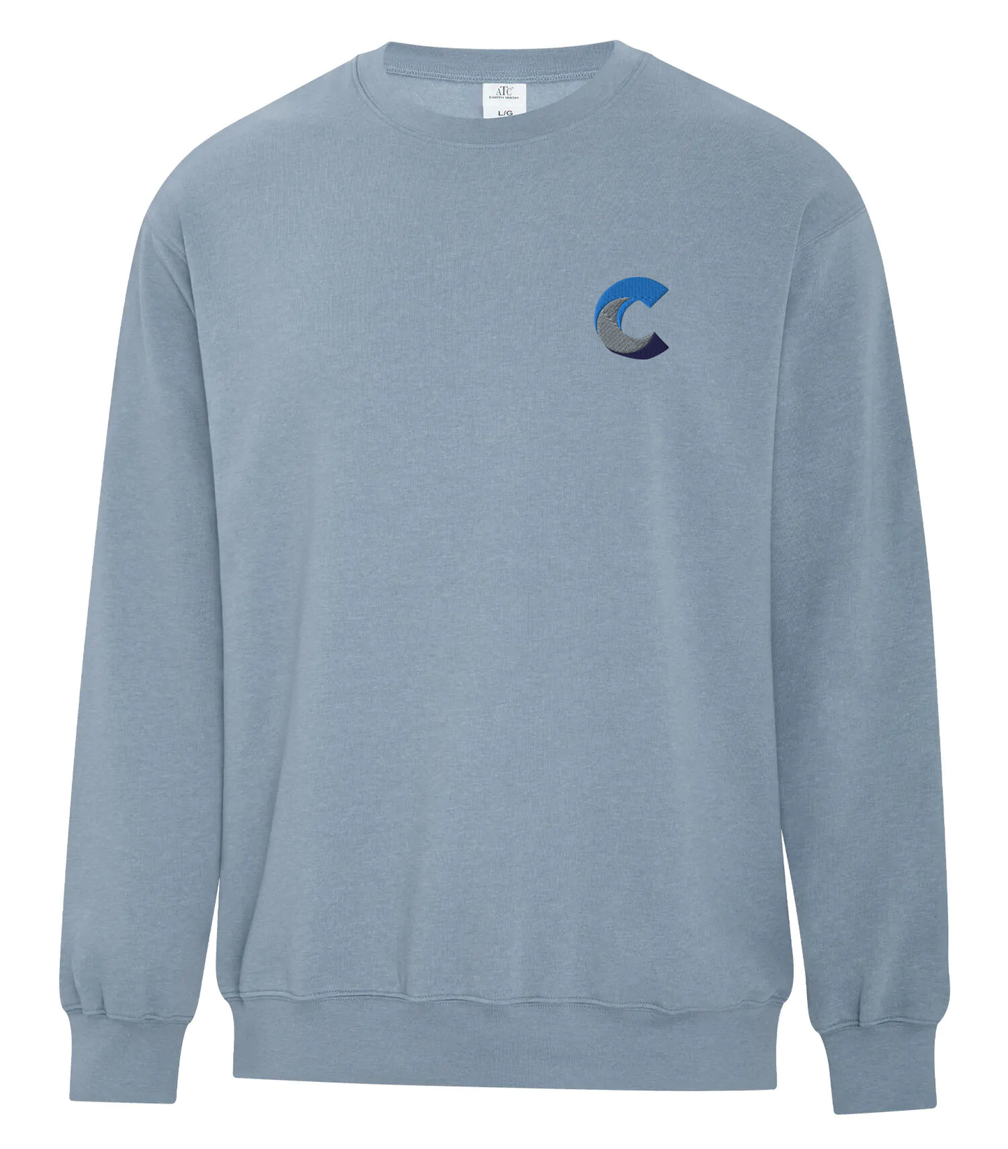 ATC™ EARTH WASH™ TOURBILLON FLEECE CREWNECK SWEATSHIRT - Embroidered