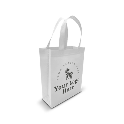 Small Promotional Ultrasonic Non-woven Shopping Bags 9.5"W x 4"D x 12"H