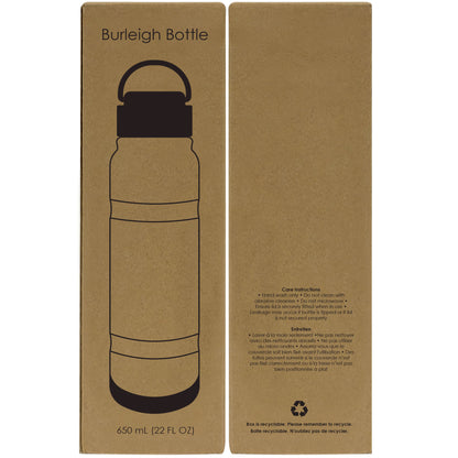 Burleigh Stainless Steel Bottle 650 Ml. (22 Fl. Oz.) - Single Color or Full Color Printing