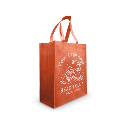 Medium Promotional Non-woven Shopping Bags 80gsm 12"W x 6"D x 14"H