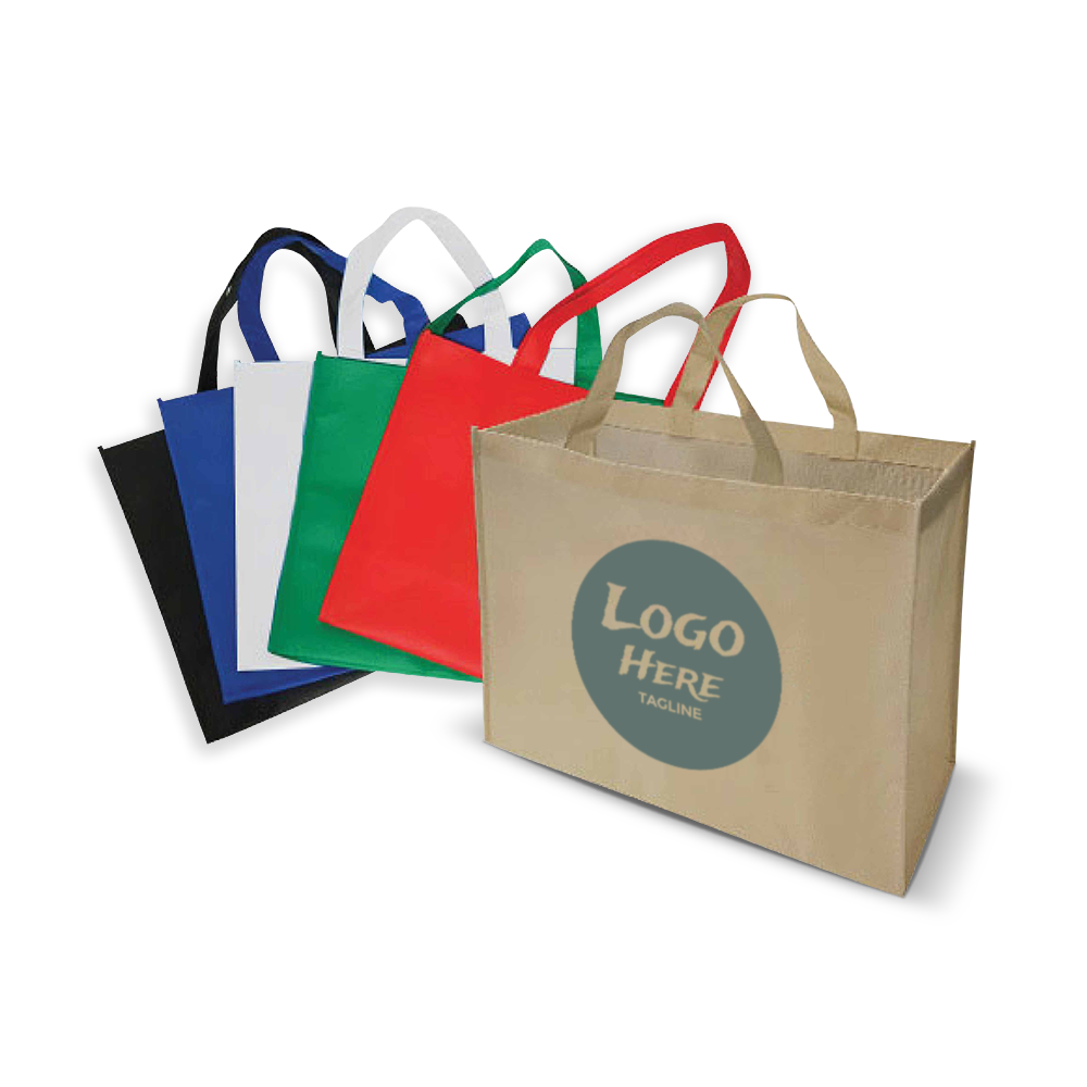 Jumbo Size Promotional Non-woven Bags 80gsm 18"W x 8"D x 14"H