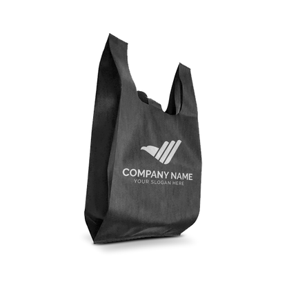 T-Shirt Non-Woven Market Bag 80gsm 12”W x 7"D x 22”H